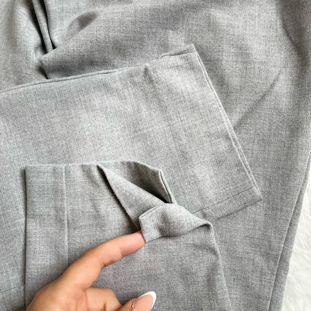 Zara woman Trf collection grey tapered pants in light grey size XS - Picture 7 of 7